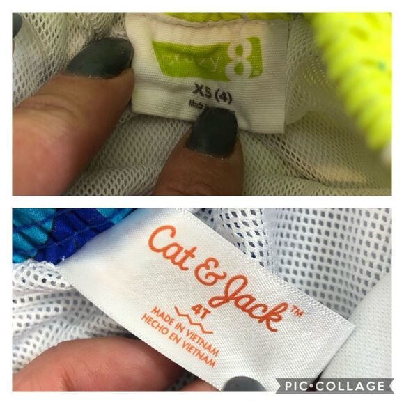 Lot of two Pairs of Boys 4T Swim Trunks - Picture 7 of 8